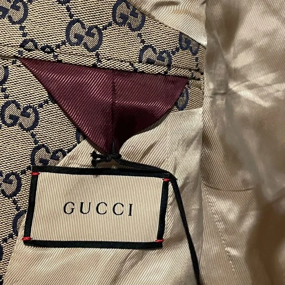 ****SOLD****   GUCCI GG canvas suit/paste blue - Picture 9 of 17